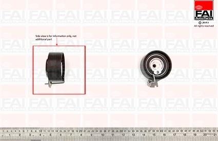 FAI AutoParts T9778 - Натяжной ролик, зубчатый ремень ГРМ unicars.by