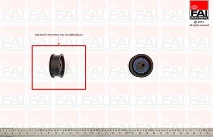 FAI AutoParts T6810 - Натяжной ролик, зубчатый ремень ГРМ unicars.by