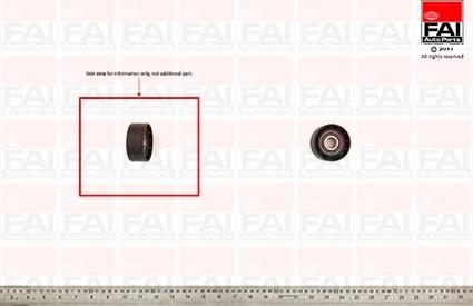 FAI AutoParts T1017 - Ролик, поликлиновый ремень unicars.by