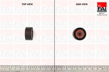 FAI AutoParts T1161 - Направляющий ролик, зубчатый ремень ГРМ unicars.by