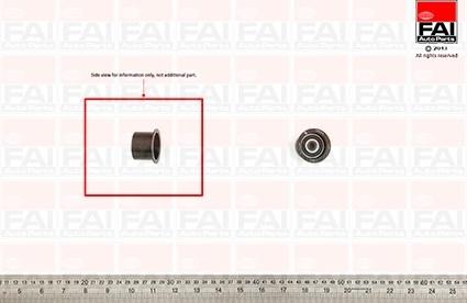 FAI AutoParts T8806 - Направляющий ролик, зубчатый ремень ГРМ unicars.by