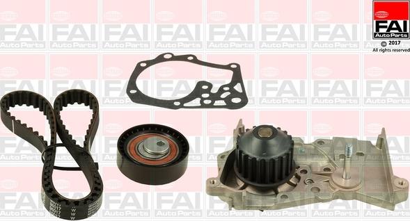 FAI AutoParts TBK536-6609 - Водяной насос + комплект зубчатого ремня ГРМ unicars.by