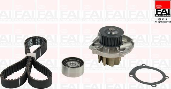 FAI AutoParts TBK371-6519 - Водяной насос + комплект зубчатого ремня ГРМ unicars.by