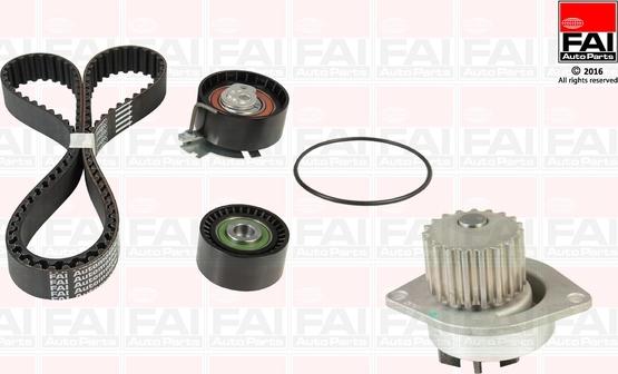 FAI AutoParts TBK252-6038 - Водяной насос + комплект зубчатого ремня ГРМ unicars.by