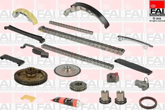 FAI AutoParts TCK41CRD - Комплект цепи привода распредвала unicars.by