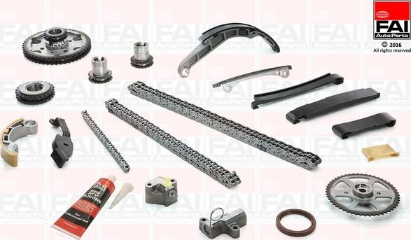 FAI AutoParts TCK41 - Комплект цепи привода распредвала unicars.by