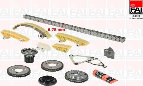 FAI AutoParts TCK47 - Комплект цепи привода распредвала unicars.by