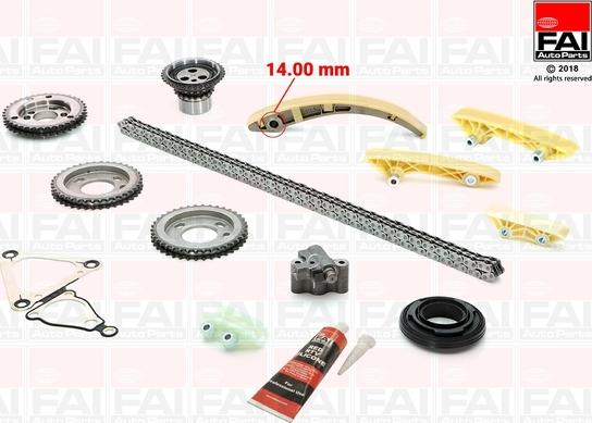 FAI AutoParts TCK160 - Комплект цепи привода распредвала unicars.by