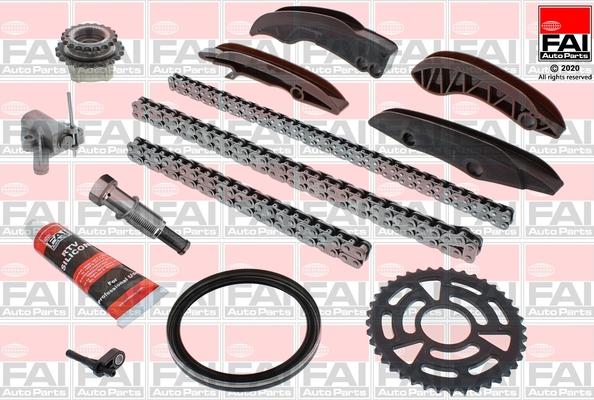 FAI AutoParts TCK133C - Комплект цепи привода распредвала unicars.by