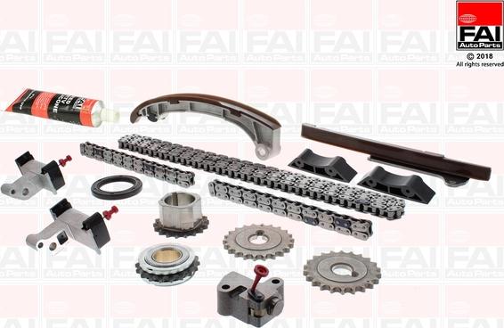 FAI AutoParts TCK298 - Комплект цепи привода распредвала unicars.by