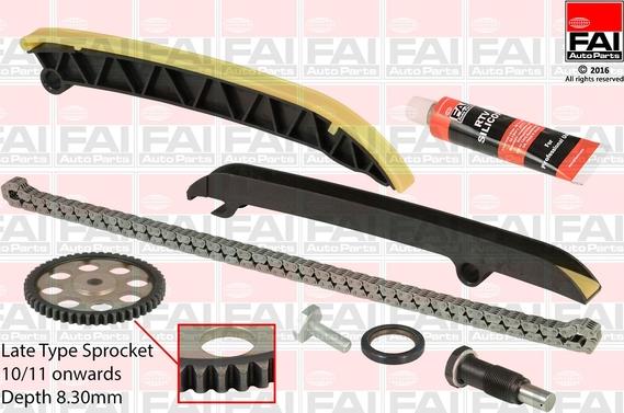 FAI AutoParts TCK208L - Комплект цепи привода распредвала unicars.by