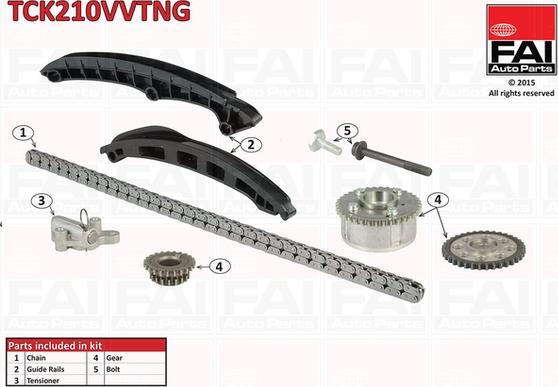 FAI AutoParts TCK210VVTNG - Комплект цепи привода распредвала unicars.by