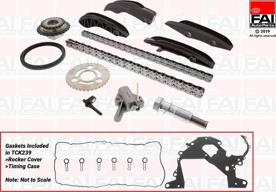 FAI AutoParts TCK239 - Комплект цепи привода распредвала unicars.by