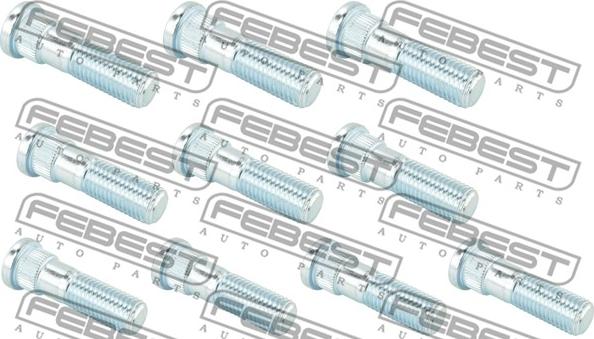 Febest 0484-001-PCS10 - Шпилька ступицы колеса unicars.by