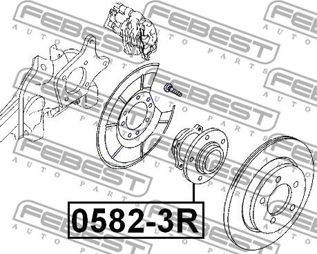 Febest 0582-3R - Ступица колеса, поворотный кулак unicars.by