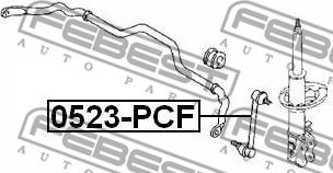 Febest 0523-PCF - Тяга / стойка, стабилизатор unicars.by