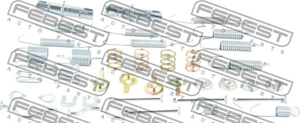 Febest 0104-GRJ150R-KIT - Комплектующие, стояночная тормозная система unicars.by