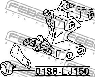 Febest 0188-LJ150 - Ролик, поликлиновый ремень unicars.by