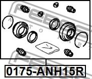 Febest 0175-ANH15R - Ремкомплект, тормозной суппорт unicars.by