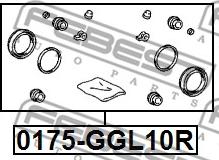 Febest 0175-GGL10R - Ремкомплект, тормозной суппорт unicars.by