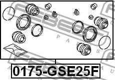 Febest 0175-GSE25F - Ремкомплект, тормозной суппорт unicars.by