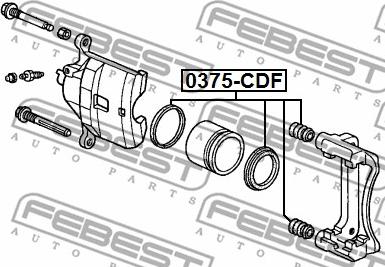 Febest 0375-CDF - Ремкомплект, тормозной суппорт unicars.by