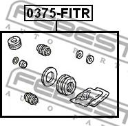 Febest 0375-FITR - Ремкомплект, тормозной суппорт unicars.by