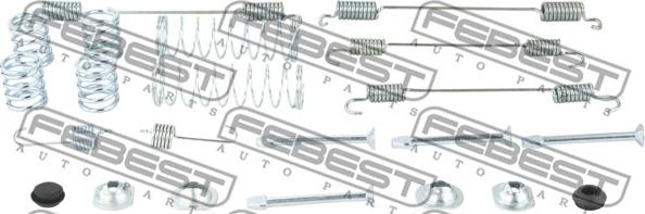 Febest 0204-D10R-KIT - Комплектующие, стояночная тормозная система unicars.by