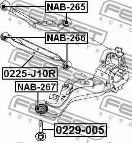 Febest 0229-005 - Болт регулировки развала колёс unicars.by