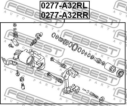 Febest 0277-A32RL - Тормозной суппорт unicars.by