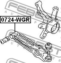 Febest 0724-WGR - Рычаг подвески колеса unicars.by