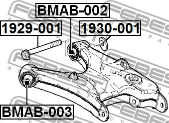 Febest 1929-001 - Болт регулировки развала колёс unicars.by