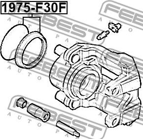 Febest 1975-F30F - Ремкомплект, тормозной суппорт unicars.by