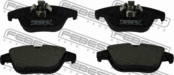 Febest 1601-204R - Тормозные колодки, дисковые, комплект unicars.by