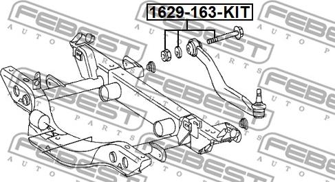 Febest 1629-163-KIT - Болт регулировки развала колёс unicars.by