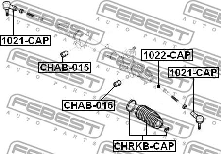 Febest 1021-CAP - Наконечник рулевой тяги, шарнир unicars.by