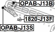 Febest 1820-J13F - Шаровая опора, несущий / направляющий шарнир unicars.by