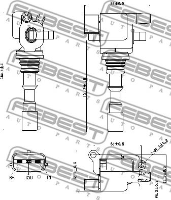 Febest 12640-010 - Катушка зажигания unicars.by