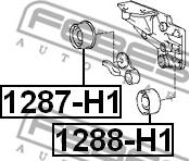 Febest 1288-H1 - Направляющий ролик, зубчатый ремень ГРМ unicars.by