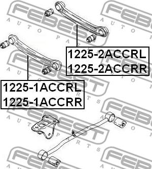 Febest 1225-1ACCRR - Рычаг подвески колеса unicars.by