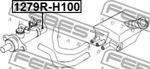 Febest 1279R-H100 - Ремкомплект, колесный тормозной цилиндр unicars.by