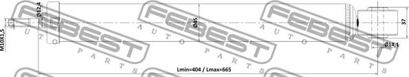 Febest 17110-001R - Амортизатор unicars.by