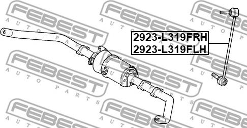 Febest 2923-L319FRH - Тяга / стойка, стабилизатор unicars.by