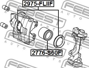 Febest 2975-FLIIF - Ремкомплект, тормозной суппорт unicars.by