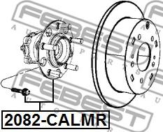 Febest 2082-CALMR - Ступица колеса, поворотный кулак unicars.by