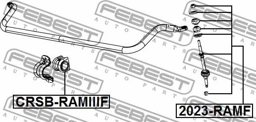 Febest CRSB-RAMIIIF - Втулка стабилизатора unicars.by