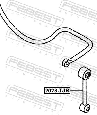 Febest 2023-TJR - Тяга / стойка, стабилизатор unicars.by