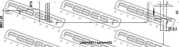 Febest 21110-010R - Амортизатор unicars.by