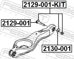 Febest 2129-001-KIT - Болт регулировки развала колёс unicars.by