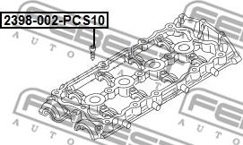 Febest 2398-002-PCS10 - Болт крепления, рычаг unicars.by